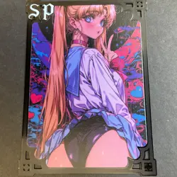 Goddess Story Gold METAL Card - Maiden Party - Serial Number #/100! Sailor Moon - Image 1