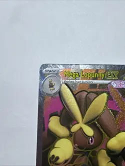 Mega Lopunny EX 115/094 Full Art Phantasmal Flames Pokemon Card (NM) - Image 2