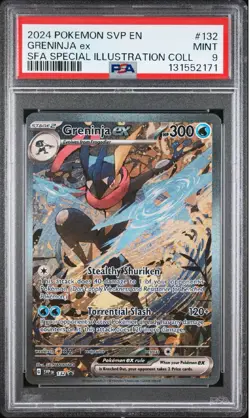 Greninja ex 132 PSA 9 Sv: Scarlet & Violet Promo Cards Holo - Image 1