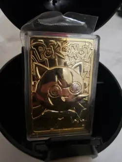 Pokemon Jigglypuff 23K Gold Plated Trading Card 1999 Burger King Limited Edition - Image 2