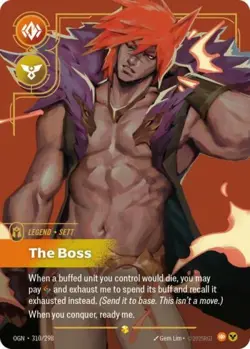 Riftbound Sett The Boss (Overnumbered) NM Foil Origins - Image 1