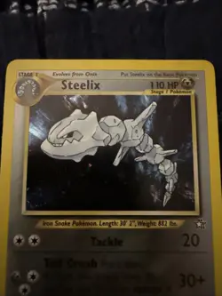 Pokemon TCG Steelix Neo Genesis Holo Rare Card 15/111 2000 Unlimited - Image 2