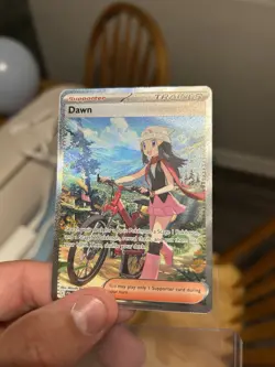 Pokemon TCG Pocket Dawn Trainer Card Full Art Holographic Phantasmal Flames - Image 1