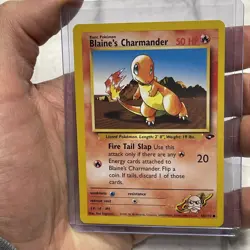 Blaine's Charmander 60/132 Gym Challenge Set Vintage Pokemon TCG Card WOTC NM - Image 1