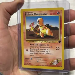 Blaine's Charmander 60/132 Gym Challenge Set Vintage Pokemon TCG Card WOTC NM - Image 2