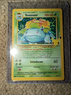 Venusaur 15/102 Celebrations 25th Anniversary Holo Foil Rare Pokemon Card - Image 2