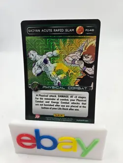 DBZ Dragon Ball Z TCG Card Panini Premiere R146 Saiyan Acute Rapid Slam Foil - Image 1