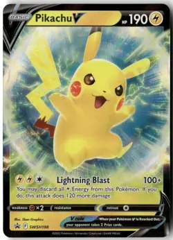 Pikachu V, Pokemon SWSH: Sword & Shield Promo Cards Promo, SWSH198 NM - Image 1