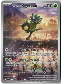 Teal Mask Ogerpon, Pokemon SV: Scarlet & Violet Promo Cards Promo, 123 NM - Image 1