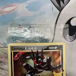Pokemon Greninja Gold Star SWSH144 Sword & Shield Black Star Promo Card Sealed - Image 2