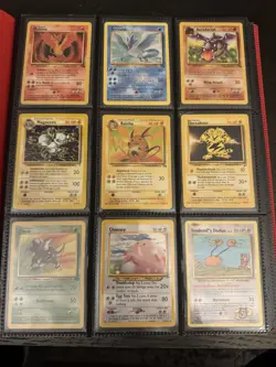 Pokemon Card Collection Binder Lot! Vintage Fossil and Modern Hits! - Image 1