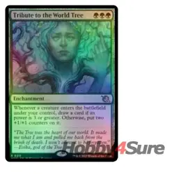 Foil Tribute To The World Tree M/NM Magic MTG March Of The Machine - Image 1