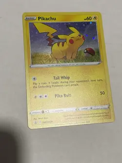 Pikachu Pokemon TCG 25th Anniversary SWSH039 Holo Promo - Image 1