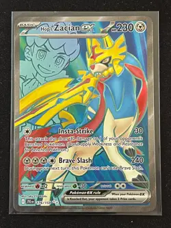 Pokemon TCG Journey Together Hop's Zacian EX Ultra Rare Holo Card 176/159 - Image 1