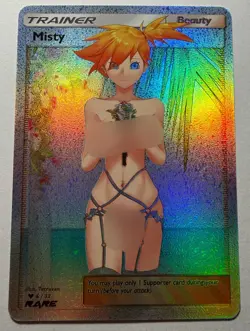 SEXY HEROINE WAIFU Misty POKEMON ACG PREMIUM HOLOFOIL CARD NM - Image 1