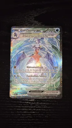 Garchomp EX Illustration Rare Full Art Holo: Pokemon 245/182 Paradox Rift NM - Image 1