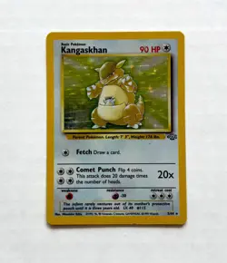 Pokemon TCG Kangaskhan Holo Rare Jungle Unlimited 5/64 WOTC Vintage MP - Image 3