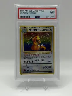 1997 Pokemon Gaming Mystery of the Fossils (Japanese) Dragonite #149 PSA 9 - Image 1