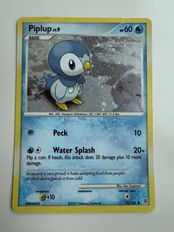 Pokemon TCG: Piplup: Diamond & Pearl 93/130 Promo Cosmos Holo Rare Excellent LP - Image 1