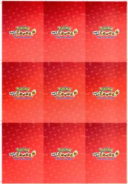 Pokemon Uncut Sheet Lets Go Eevee Database! Cracked Ice Gem Stone Eeveelutions! - Image 2