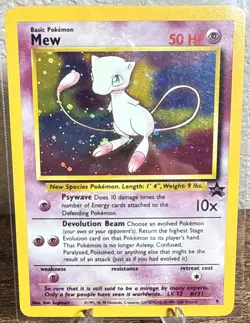 Mew 09/53 Wotc Black Star Promo Holo Rare Pokemon LP - Image 1