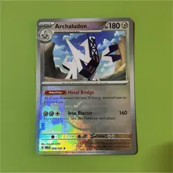 Pokemon Archaludon Sv: Prismatic Evolutions 070/131 Master Ball Holo English - Image 1