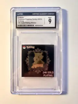 Cubone 24k Gold Plated Sticker Korean Popping Candy Pokemon CGC 9 - Image 1