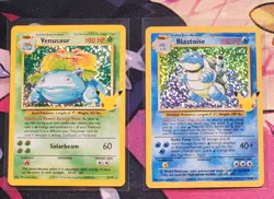 Pokemon Celebrations Blastoise & Venusaur Classic Collection Holo Near Mint - Image 1