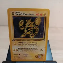 Pokemon TCG Lt. Surge's Electabuzz Gym Heroes 27/132 1st Edition Rare - Image 1