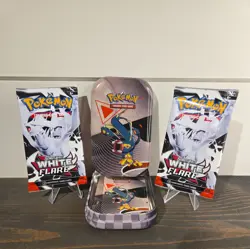 Pokemon TCG White Flare Mini Tin 💎 FACTORY SEALED💎 2 White Flare Booster Packs - Image 1