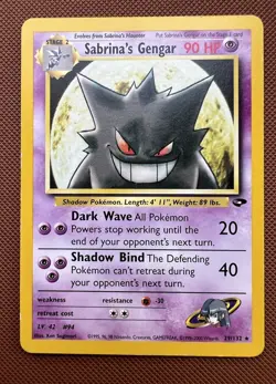 2000 Pokemon #29/132 Sabrina's Gengar (Gym Challange) LP-MP WOTC Rare - Image 1