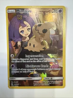 Mimikyu 245/236 Alt Art Secret Rare Pokemon Sun & Moon Cosmic Eclipse - Image 1