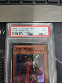 2005 Yu-Gi-Oh Blast Magician 1st Edition #en020 PSA 9 - Image 2
