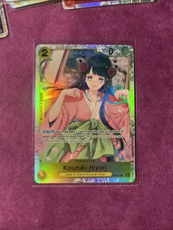 One Piece CCG Kouzuki Hiyori OP06-106 SR - Wings Of The Captain English - Image 1