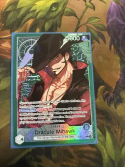 One Piece OP-14-20 Dracule Mihawk Alternative Art Leader PACK FRESH - Image 1