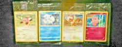 Sealed Toys R Us Holo Vulpix Clefairy Meowth Stufful Pokemon 4 Card Lot - Image 1