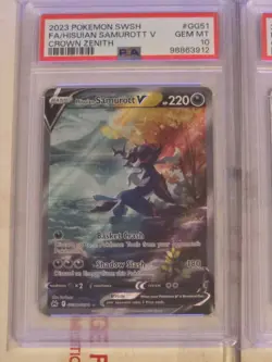 Pokemon Hisuian Samurott Graded Cards Lot Of 2 - Image 2