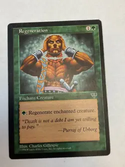 Regeneration - Magic the Gathering MTG Mirage Single Card - Image 1