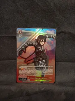Weiss Schwarz Mikasa: Recovery Mission AOT Signature Card SSP Loose Pack Fresh - Image 1