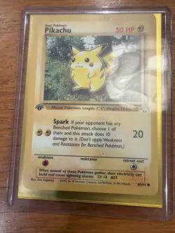 Pokemon Pikachu 1st Edition Jungle Card 60/64 Lightly Played Ken Sugimori - Image 4