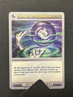 Chaotic 148/232 Orb Of Foresight Copper Letter Rare Battlegear Card - Image 1