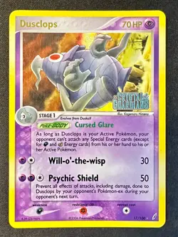 Dusclops 17/100 EX Crystal Guardians Pokemon Card Reverse Holo Stamped - Lp/Mp - Image 1
