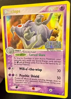 Dusclops 17/100 EX Crystal Guardians Pokemon Card Reverse Holo Stamped - Lp/Mp - Image 2