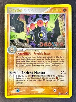 Claydol 5/107 2005 EX Deoxys Pokemon Card TCG Reverse Holo Rare Stamped - Mp - Image 1