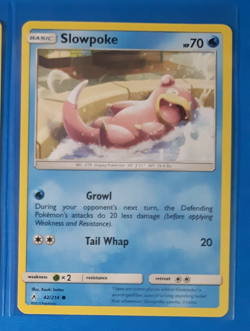 Slowpoke 42/214 Pokemon card SM Unbroken Bonds common NM - Image 1