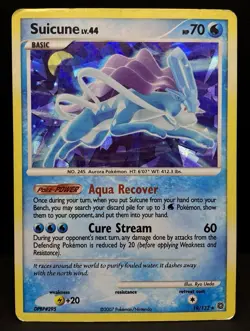 Suicune 19/132 Secret Wonders Holo Rare Cracked Ice Promo Pokemon Card TCG - Image 1