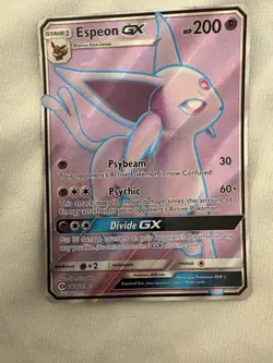 Espeon GX 140/149 Full Art Sun & Moon Ultra Rare Pokemon Card - Image 2