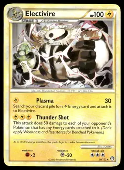 NM Electivire 20/102 Non-Holo HGSS Triumphant Pokemon Card 2010 TCG - Image 1