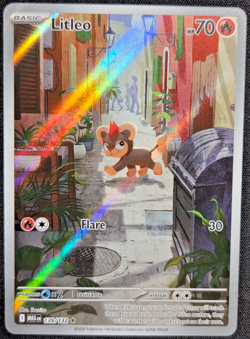 Litleo 139/132 Illustration Rare Pokemon Card Mega Evolutions - English TCG - Image 1