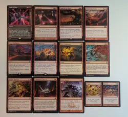 MTG Spells- Red Board wipes/Mass removal. 12 cards. - Image 1